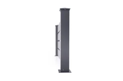 Lot de 3 clôtures aluminium 1,9m VOGEL H.90cm gris