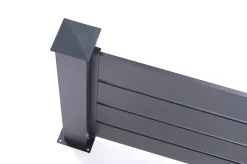 Lot de 3 clôtures aluminium 1,9m VOGEL H.90cm gris
