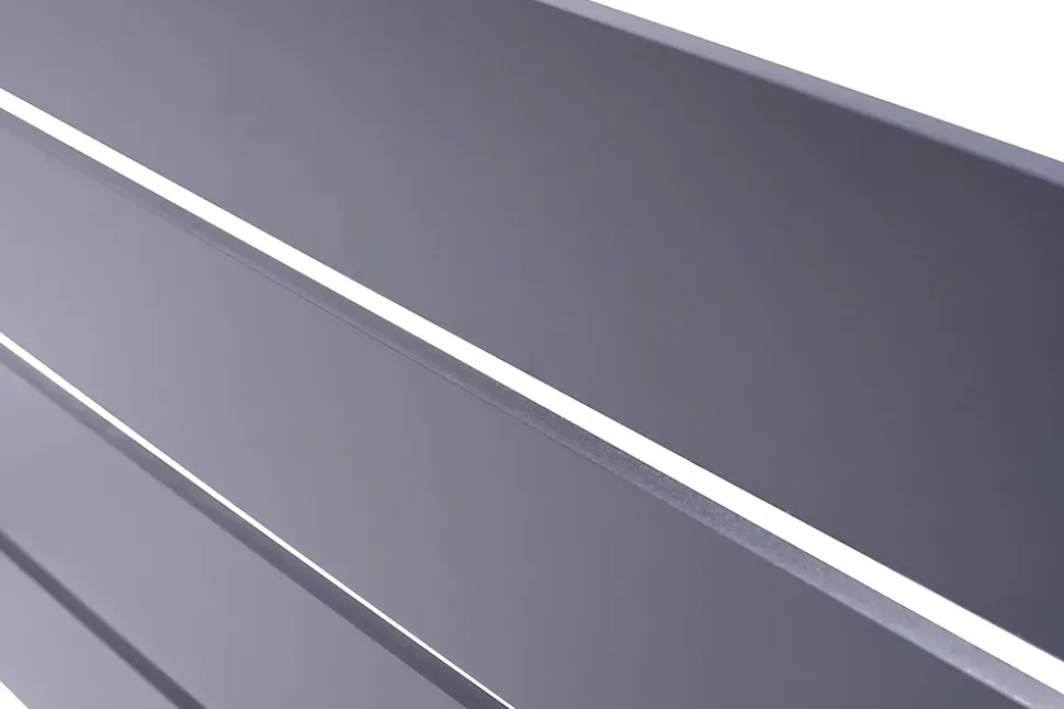 Lot de 3 clôtures aluminium 1,9m VOGEL H.90cm gris