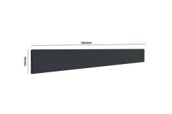 Lot de 3 clôtures aluminium 1,9m ADULA H.170cm gris