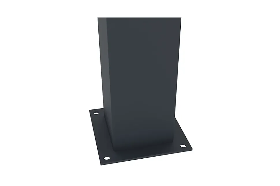 Lot de 3 clôtures aluminium 1,9m ADULA H.170cm gris