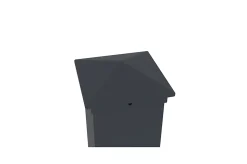 Lot de 5 clôtures aluminium 1,9m NIESEN H.90cm Gris