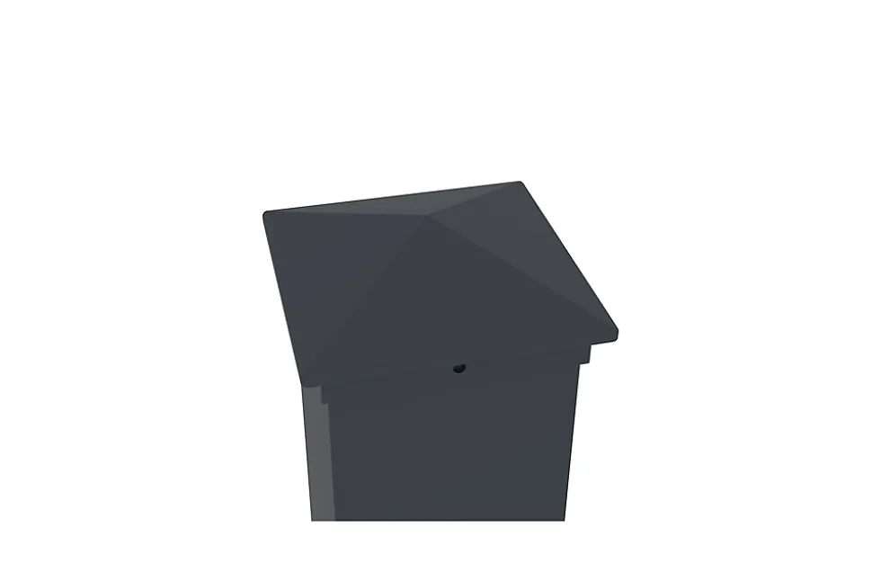 Lot de 5 clôtures aluminium 1,9m NIESEN H.90cm Gris