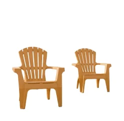 Lot de 2 Fauteuils adirondack Ocre