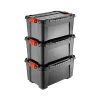 Lot de 3 malles de rangement 40L Tontarelli avec couvercles