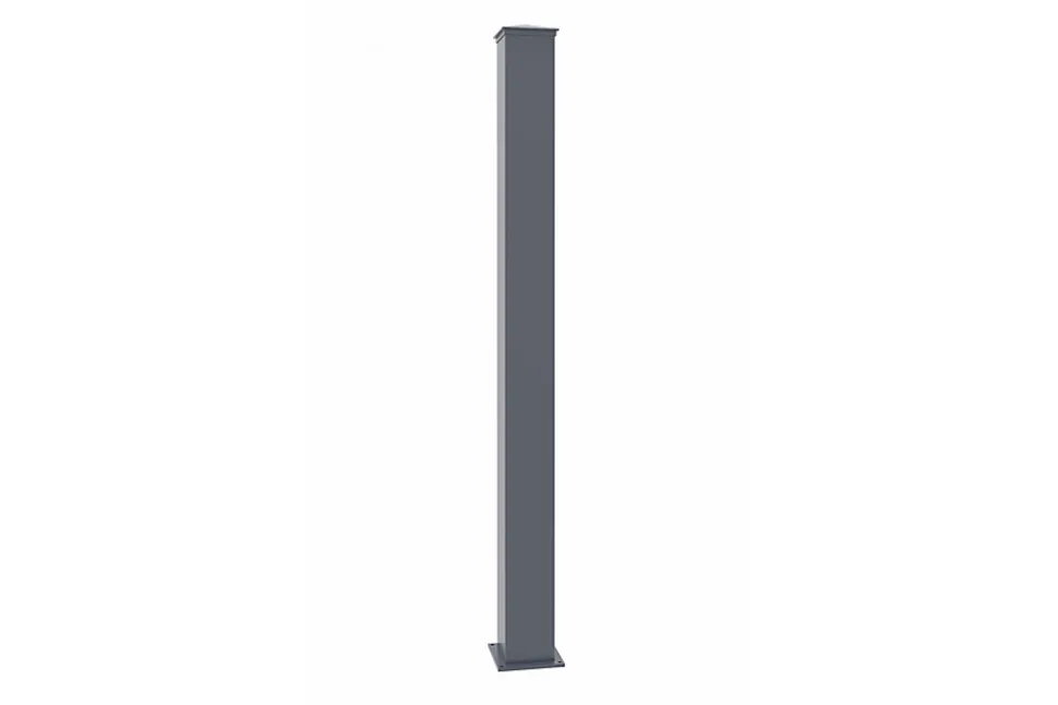 Lot de 4 poteaux EIFEL 15x15 en alu H.190cm - Gris anthracite