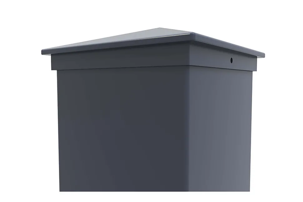 Lot de 4 poteaux EIFEL 15x15 en alu H.190cm - Gris anthracite