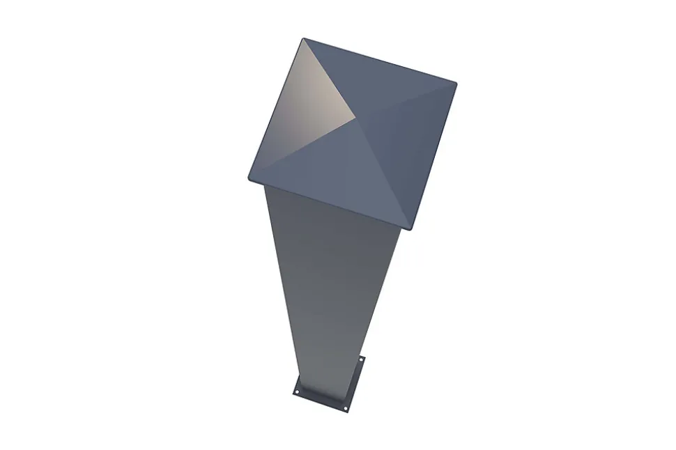 Lot de 4 poteaux EIFEL 15x15 en alu H.190cm - Gris anthracite