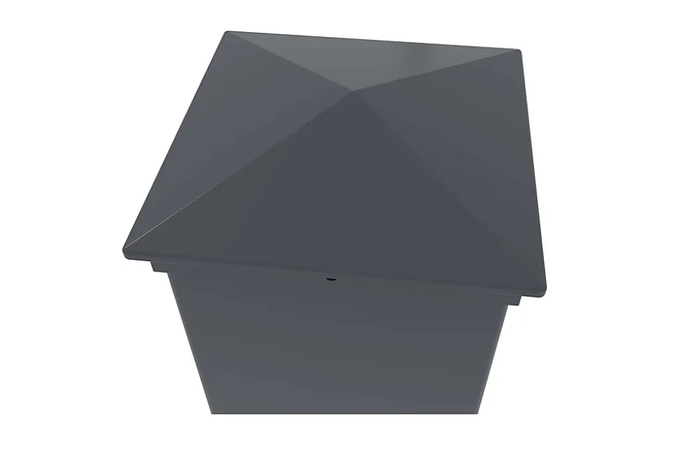 Lot de 4 poteaux EIFEL 15x15 en alu H.190cm - Gris anthracite