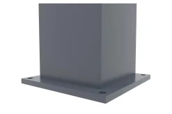Lot de 4 poteaux EIFEL 15x15 en alu H.190cm - Gris anthracite