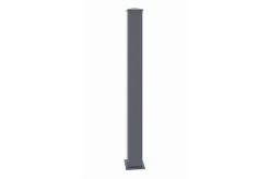 Lot de 2 poteaux EIFEL 15x15 en alu H.166cm - Gris anthracite