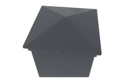 Lot de 2 poteaux EIFEL 15x15 en alu H.166cm - Gris anthracite