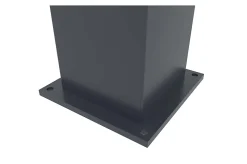 Lot de 2 poteaux EIFEL 15x15 en alu H.166cm - Gris anthracite