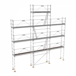 Lot Echafaudage R200 Record Pignon 88m² (alu/bois) Tubesca Comabi