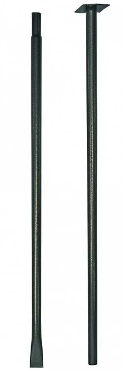 Louis Moulin Mât fixation dans le sol anthracite - 190 cm - Acier époxy
