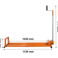 Lève tracteur tondeuse avec manivelle - 400 kg GT Garden