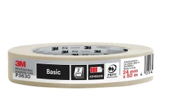 3m™ P3630 - Adhésif De Masquage Professionnel Qualité Supérieure - Blanc 50m X 24mm