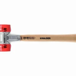 Maillet Halder BASEPLEX 3906.050, embouts acétate D50 mm, boîtier zamac, manche bois