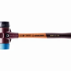 Maillet HALDER SIMPLEX TPE souple / caoutchouc chargé, boîtier fonte malléable, manche bois D30 mm - 3012.030