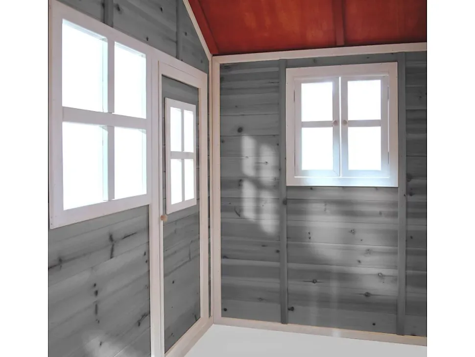 Maisonnette en bois pour enfants Loft 150 Gris - Exit Toys
