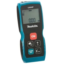 Makita LD050P Télémètre laser 50 m - compact, précision 2 mm, IP54, affichage 2 lignes