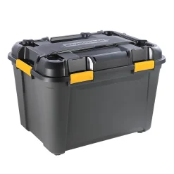 Malle de rangement 160 L Ezy Storage Bunker noir et jaune avec couvercles