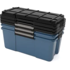 Malle de rangement bleue 80L Scuba Keter vendue par 3 pièces