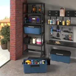 Malle de rangement bleue 80L Scuba Keter vendue par 3 pièces