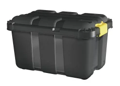 Malle de rangement 49L Skyda Form noir et jaune avec couvercles