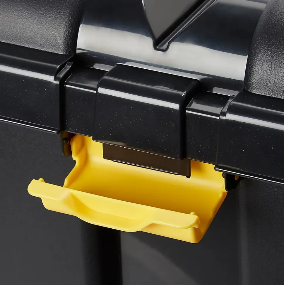 Malle de rangement 49L Skyda Form noir et jaune avec couvercles