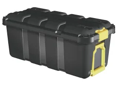 Malle de rangement 68L Skyda Form noir et jaune avec couvercles