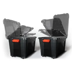 Malle de rangement 80L Tontarelli avec couvercle vendue par 3 pièces