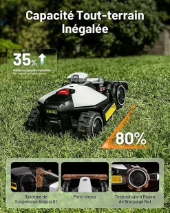 MAMMOTION Robot tondeuse sans fil périmétriqueLUBA mini AWD 1500 EU