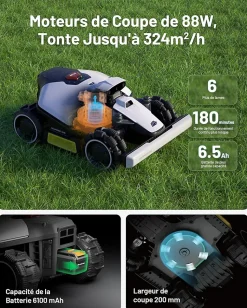 MAMMOTION Robot tondeuse sans fil périmétriqueLUBA mini AWD 1500 EU