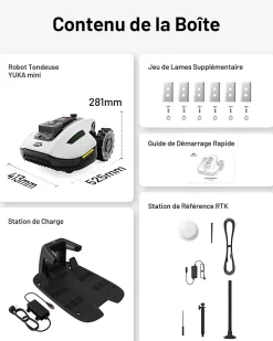 MAMMOTION Robot tondeuse sans fil périmétrique Yuka mini 600