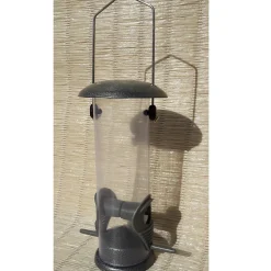 Mangeoire silo plastique et métal Caillard L.13 x l.10 x H.22 cm