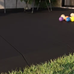 Marche de terrasse composite aspect pierre anthracite Angara Klikstrom 40 x 20 cm