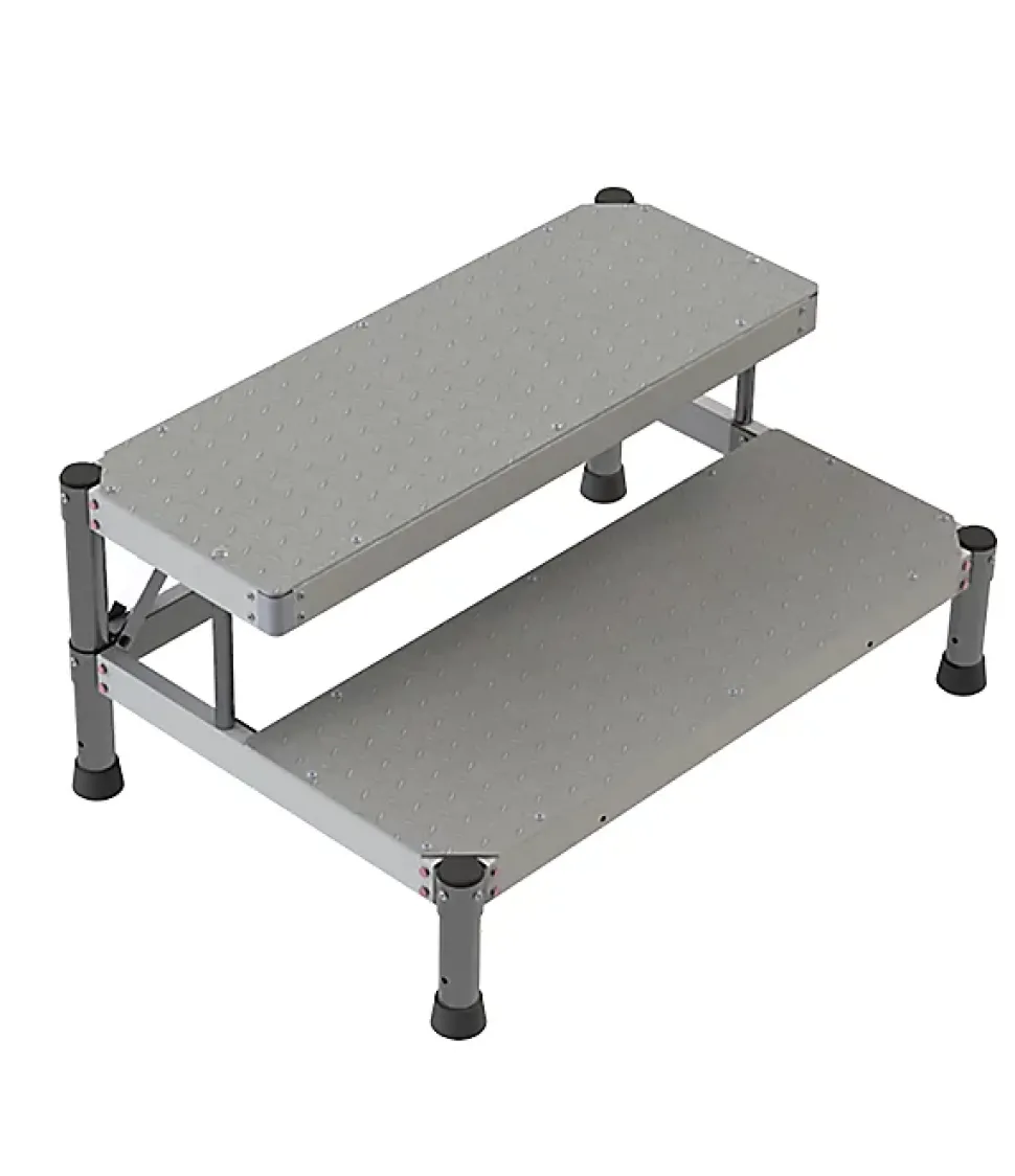 Marchepied aluminium 2 marches - Largeur 1.50m - MP2-150