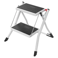 Marchepied pliable 2 marches plastique et acier