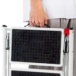 Marchepied pliable 2 marches plastique et acier