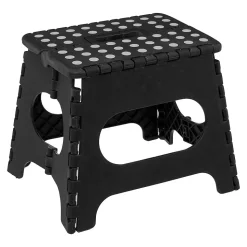 Marchepied pliable en plastique avec assortiments 22cm - Noir- 5five