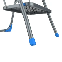Marchepied pliable Mac Allister acier couleur bleu H.72,6 cm charge maxi 150 kg