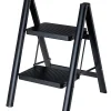 Marchepied pliant 2 marches acier noir 2m Vigar
