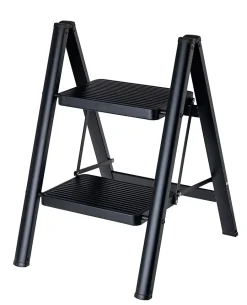 Marchepied pliant 2 marches acier noir 2m Vigar