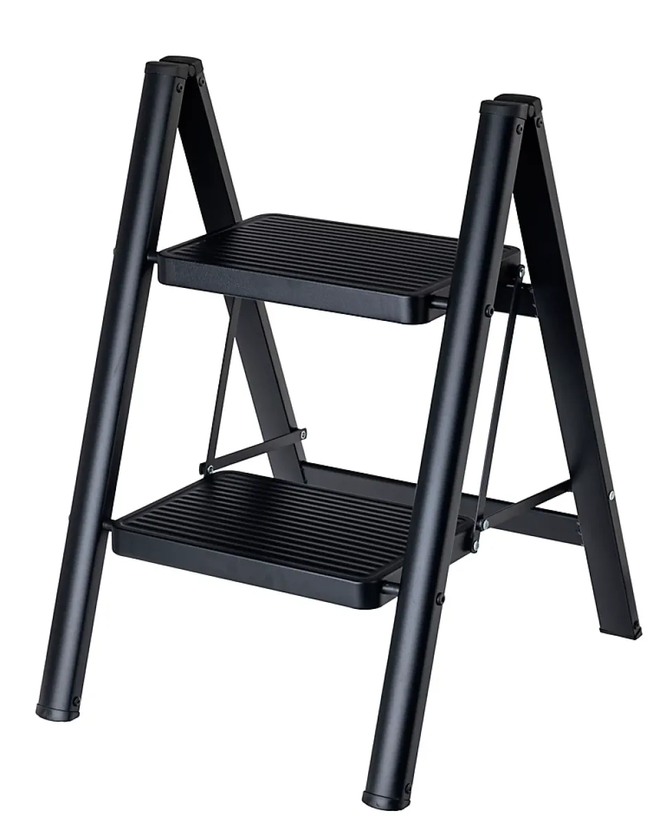 Marchepied pliant 2 marches acier noir 2m Vigar