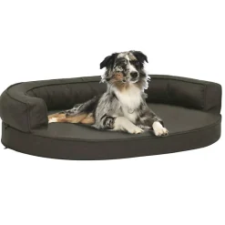 Matelas de lit ergonomique pour chien 75x53 cm Aspect de lin