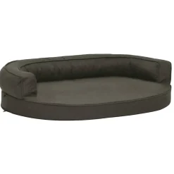 Matelas de lit ergonomique pour chien 75x53 cm Aspect de lin