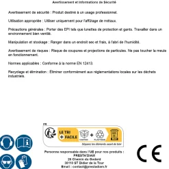 Meule Touret Vitrifiée Verte D. 150 x ép. 25 x Al. 32 mm - Gr 120 Carbure de Silicium - Idéale pour Affûtage Meulage - Diamwood