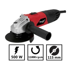Meuleuse angle 115mm 500W Poignée clef brosse charbon ITOOLS