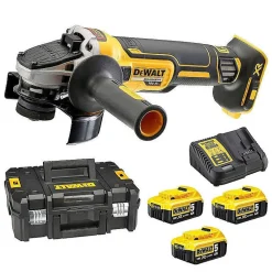 Meuleuse angle sans fil dewalt dcg405p3 18 V 1000 W Batterie 5.0 Ah 12.5 cm
